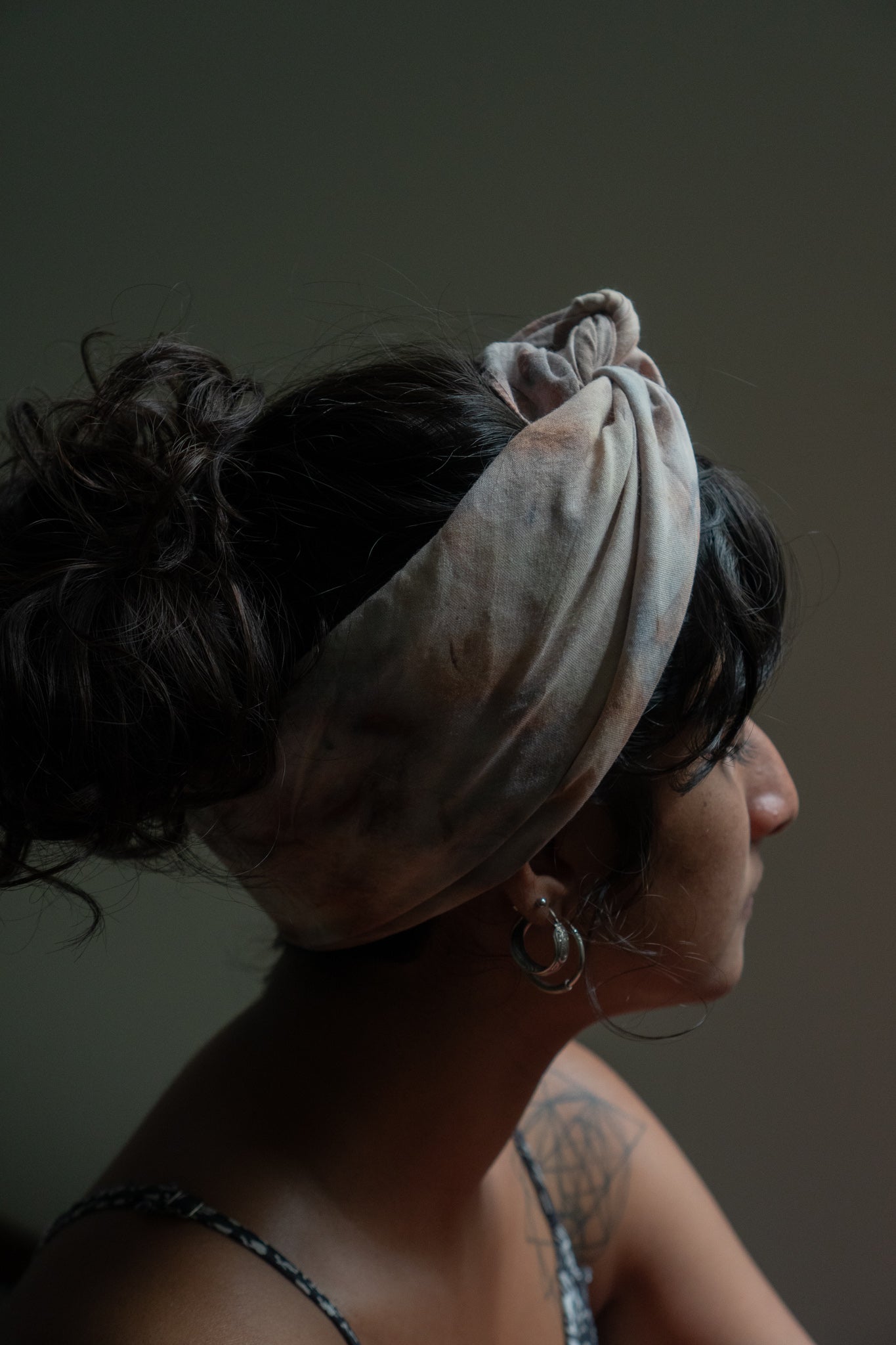 Botanically Dyed scarf - Logwood