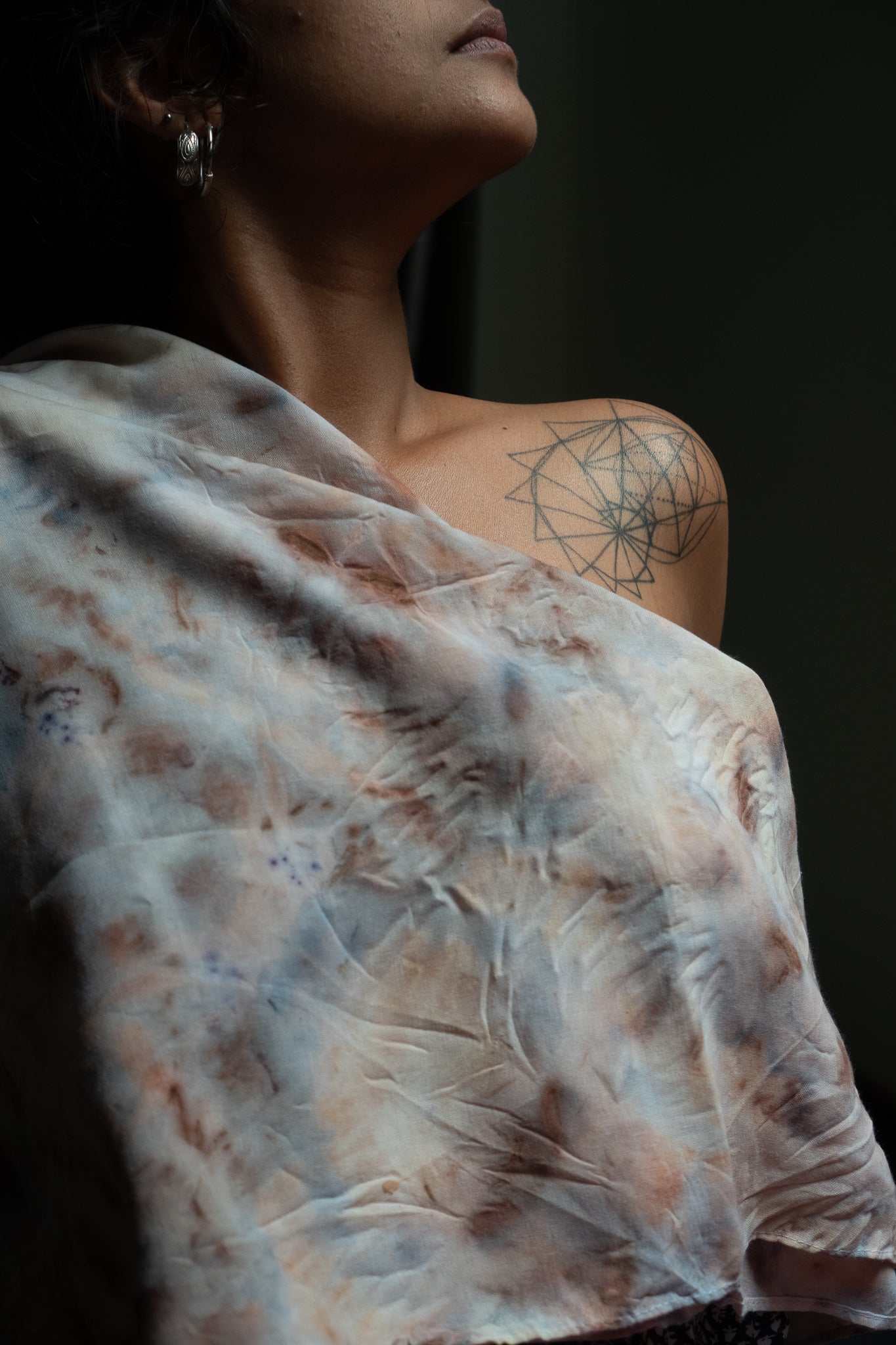 Botanically Dyed scarf - Logwood