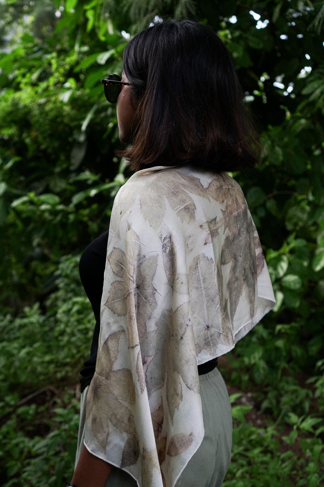 Eco Dyed Silk Scarf No.3