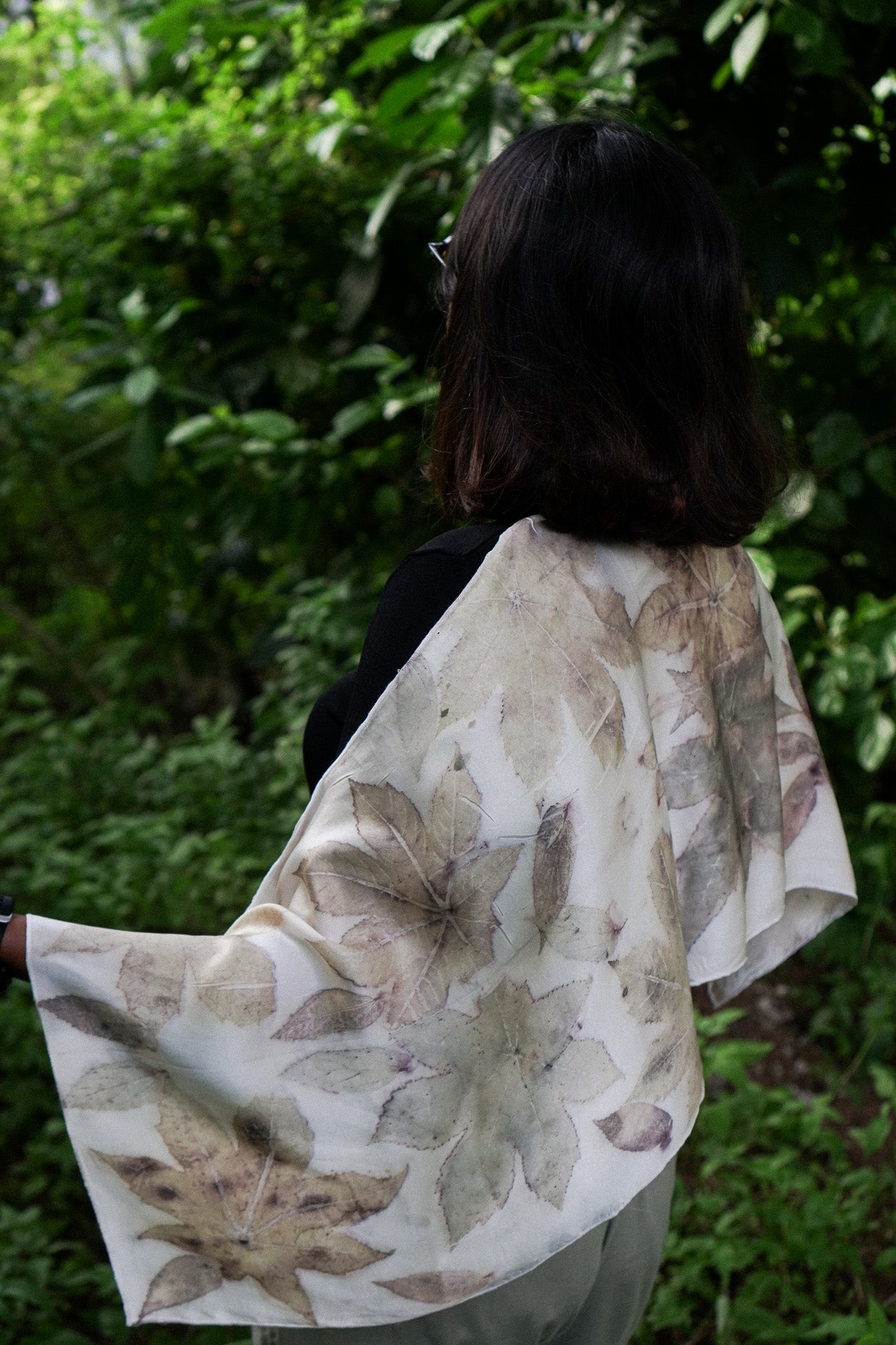 Eco Dyed Silk Scarf No.3