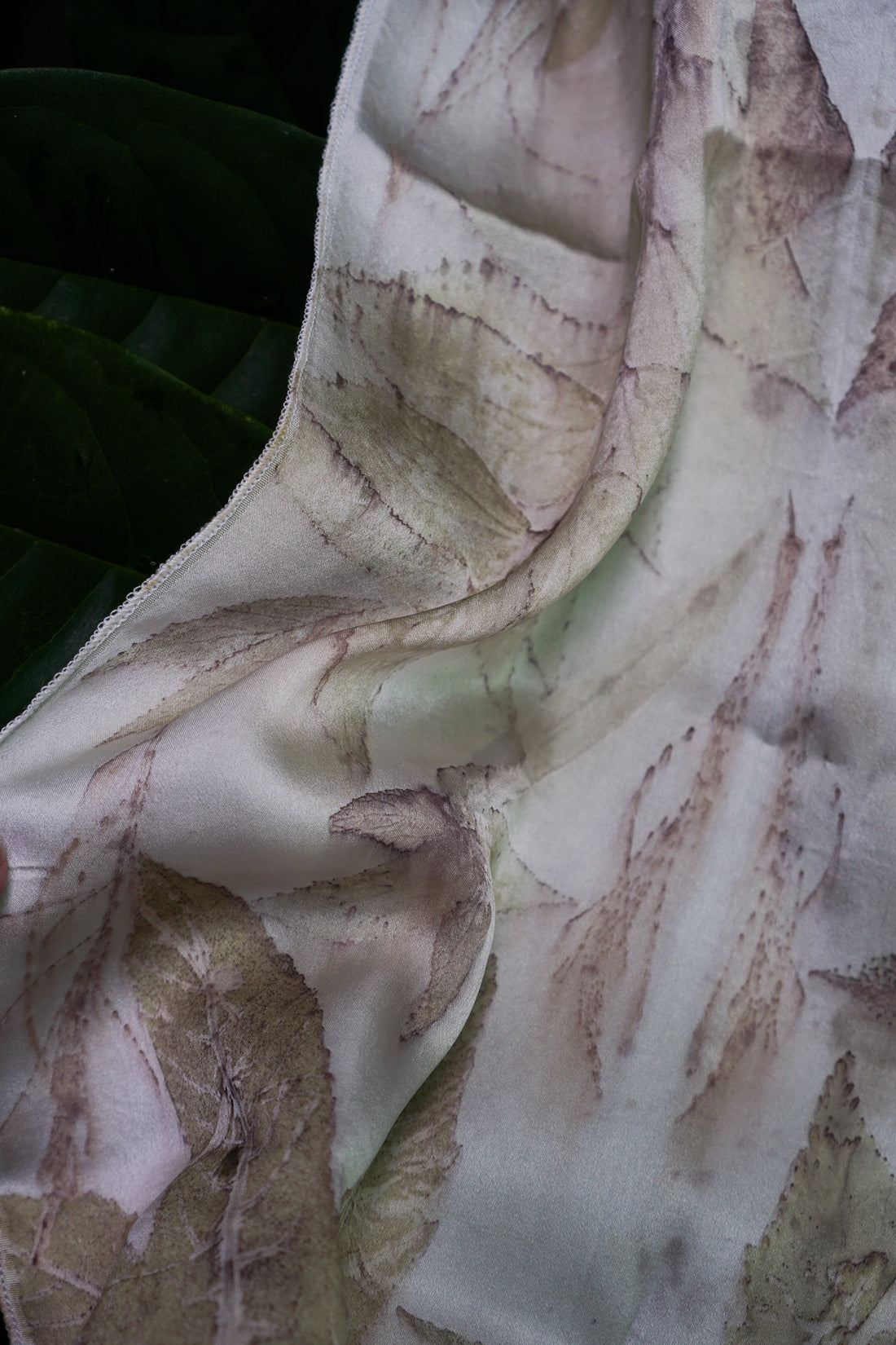 Eco Dyed Silk Scarf No.2