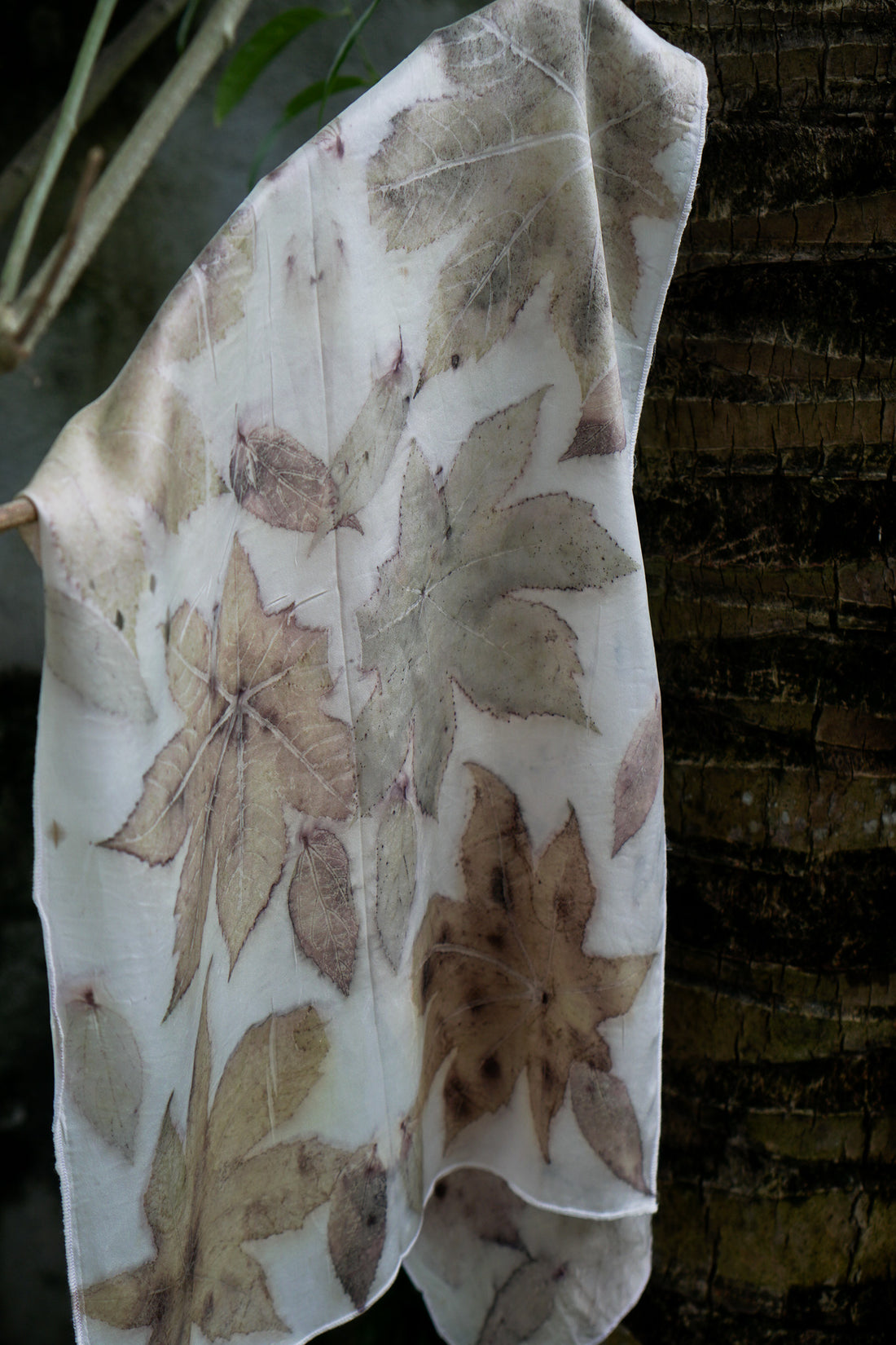 Eco Dyed Silk Scarf No.3